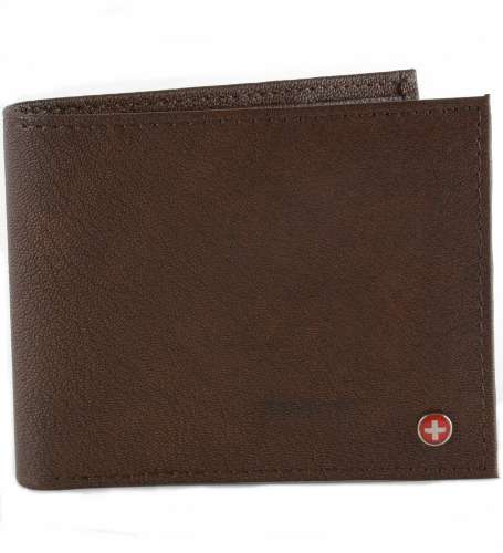 Alpine Swiss Mens Leather Wallet Zipper Coin Pocket 2 Billfold Multi Card Bifold Best Deals in USA